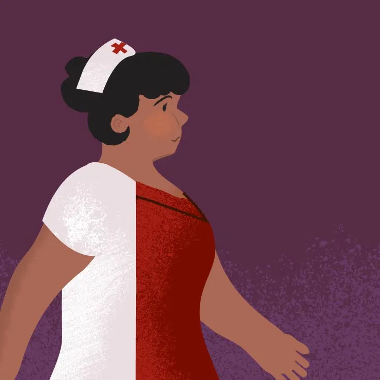 An illustration of a TWU healthcare professional.