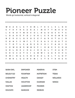 A TWU themed word search.