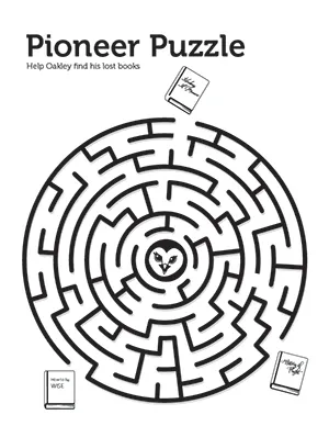 Pioneer Puzzle maze game with Oakley.