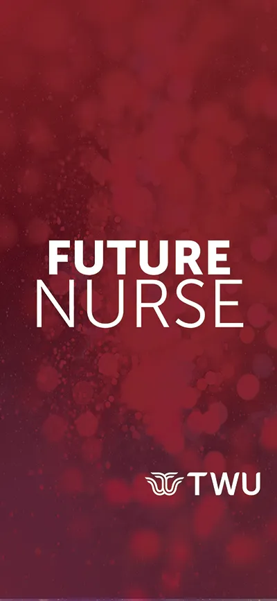 Maroon Future Nurse phone wallpaper.	