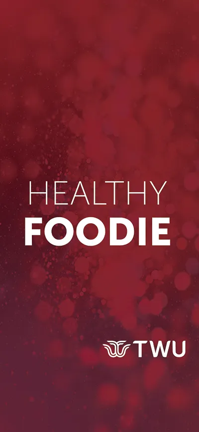 Maroon Healthy Foodie phone wallpaper.