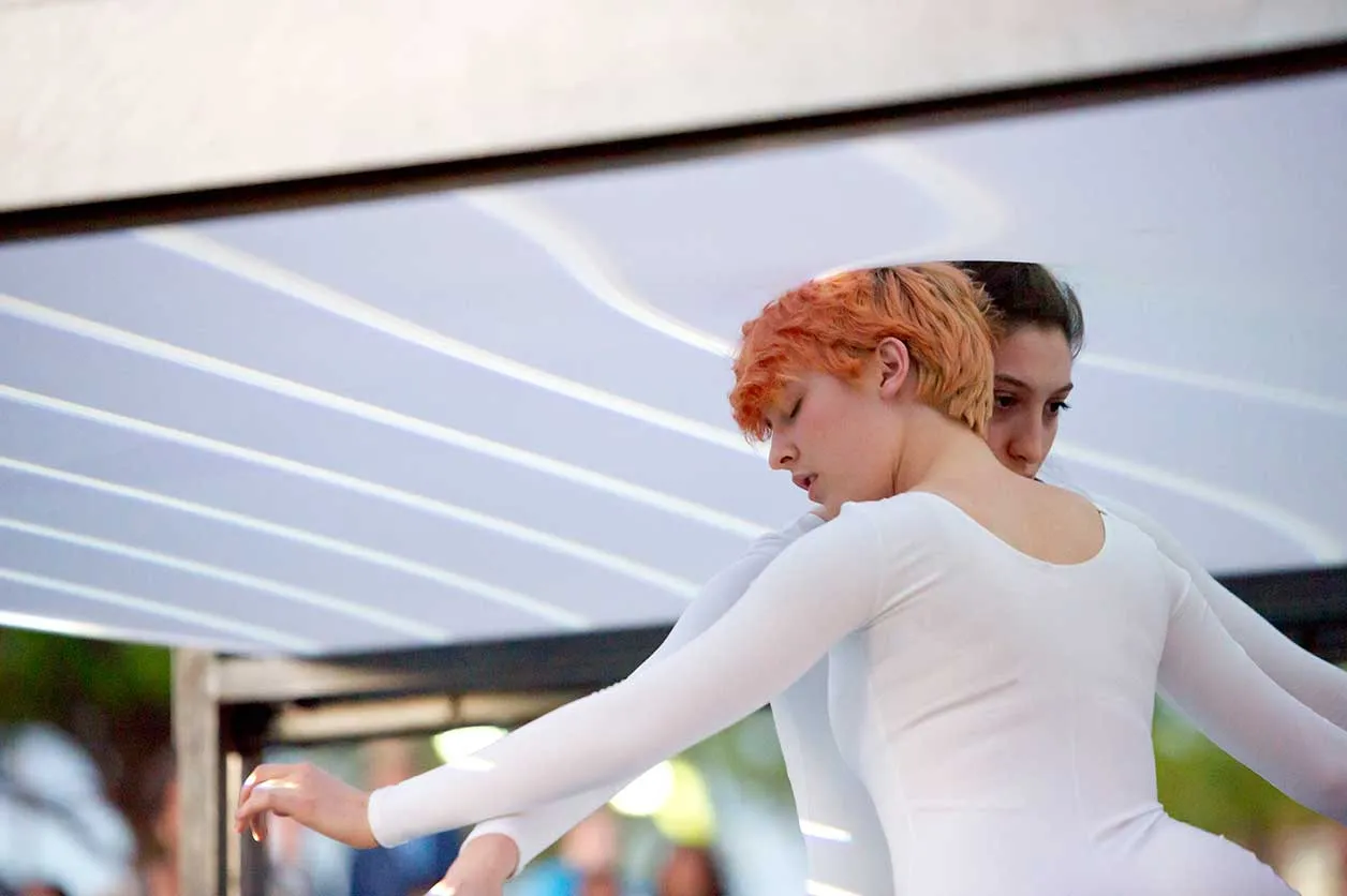 Dance students performing during ARTSWALK 2016