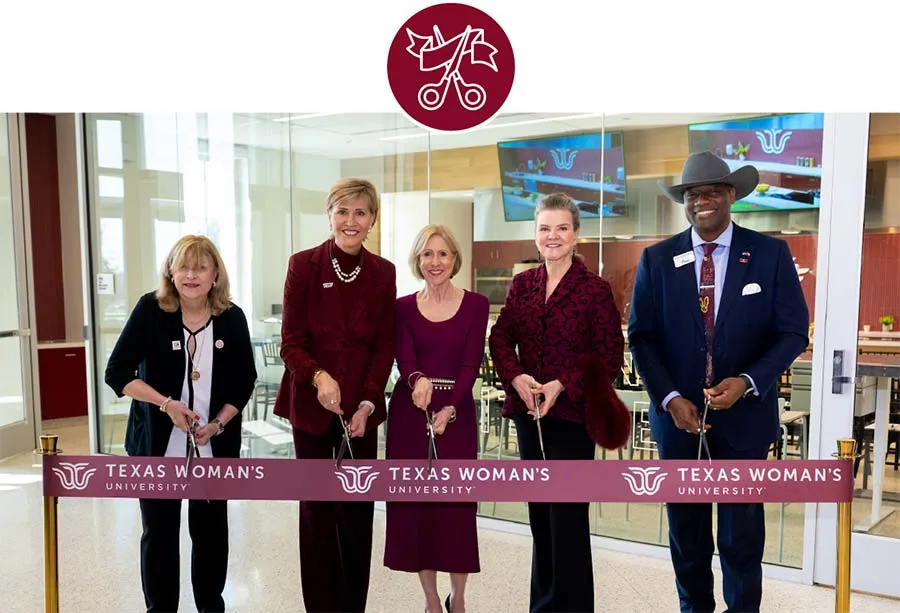 Chancellor Feyten attends a ribbon cutting for the Health Sciences Center