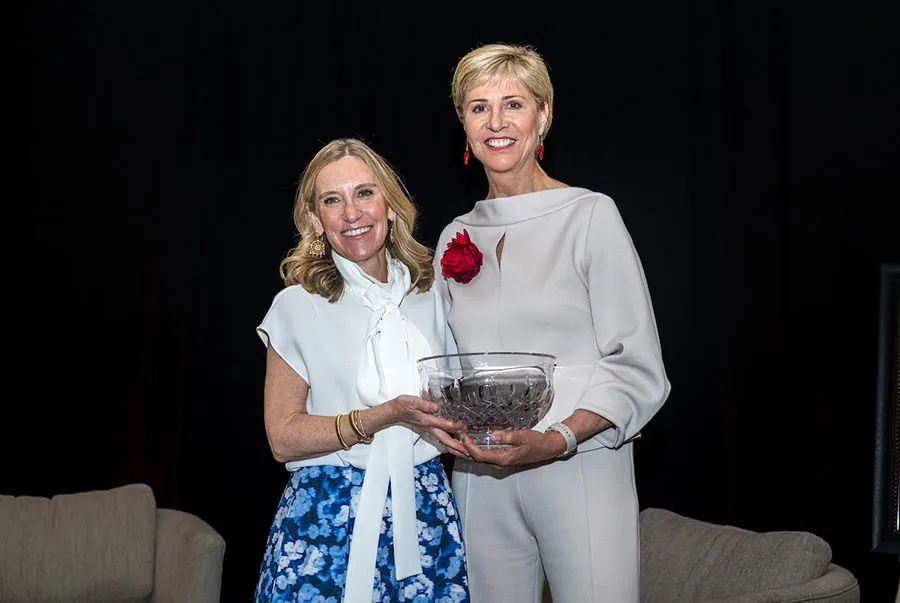 Nicole G. Small and Chancellor Carine M. Feyten