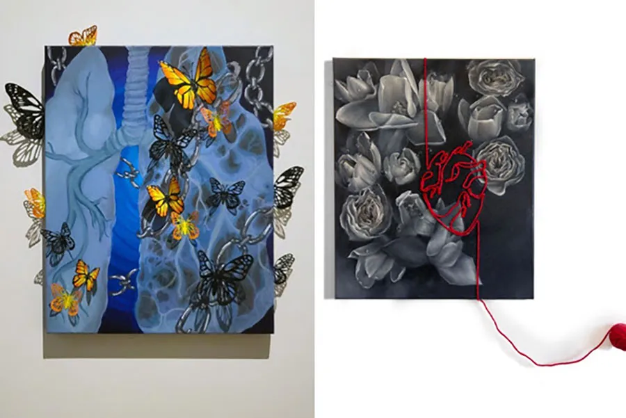 One of the pieces displayed in the 'Vital Signs' art exhibit in Dallas