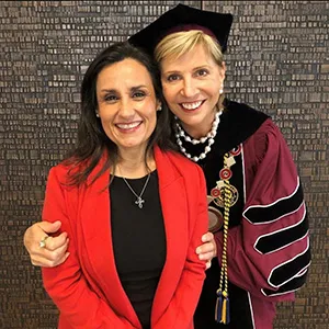 Chancellor Carine M. Feyten with Texas Woman’s alumna, U.S. District Judge Alia Moses of Del Rio