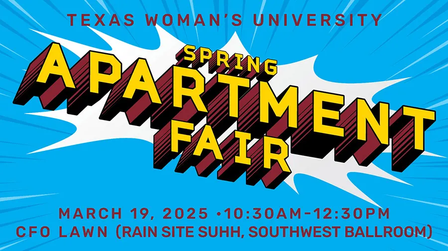 Banner for the 2025 Spring Apartment Fair