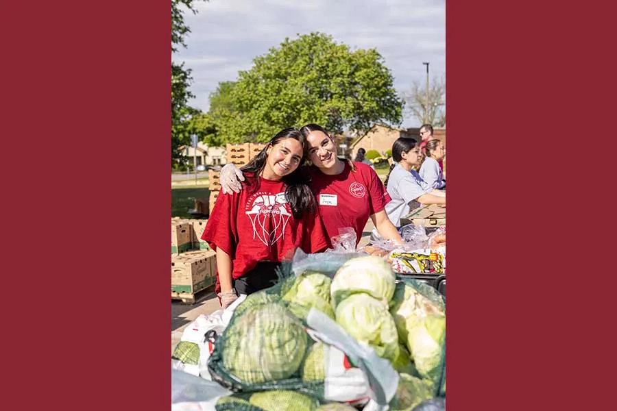 Housing & Dining volunteers at Groceries to Go