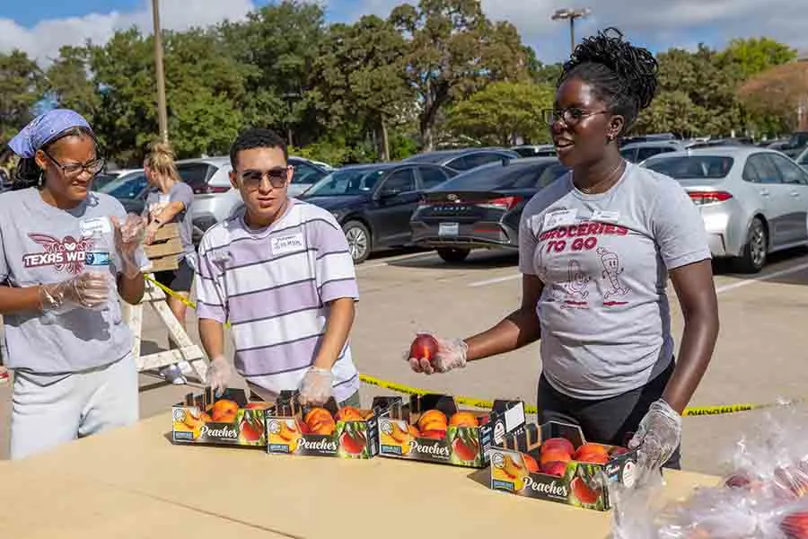 G-Force Students working at Groceries to Go