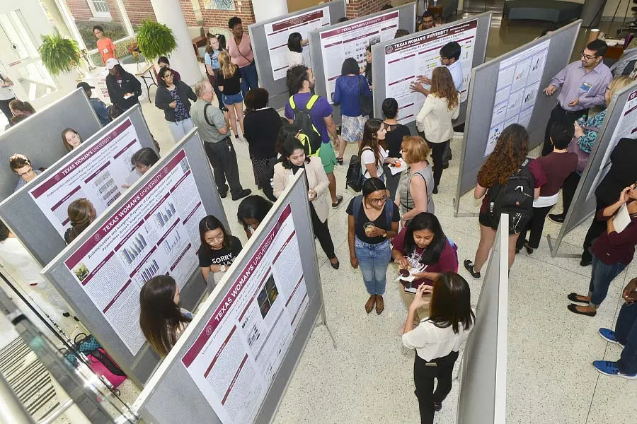 Poster viewing at the Celebration of Science 