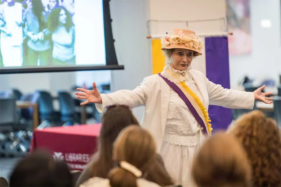 Abigail Adams re-enactor