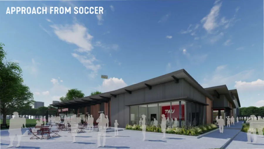 artist rendering of future soccer fieldhouse