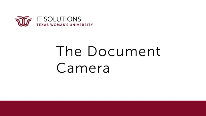 The Document Camera