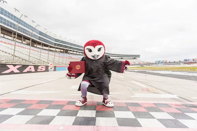 TWU Oakley crosses the finish line at Texas Motor Speedway