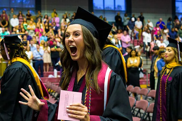 A TWU Graduate at Denton Ceremony 3