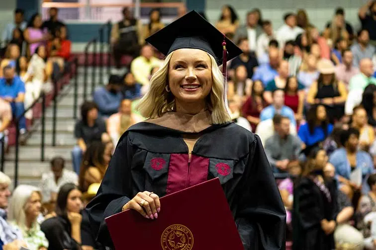 A TWU Graduate at Denton Ceremony 4