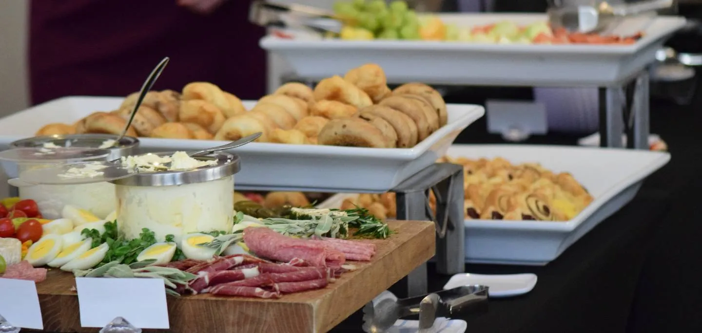 Food at a catering event