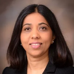 A portrait of Sneha Bharadwaj.