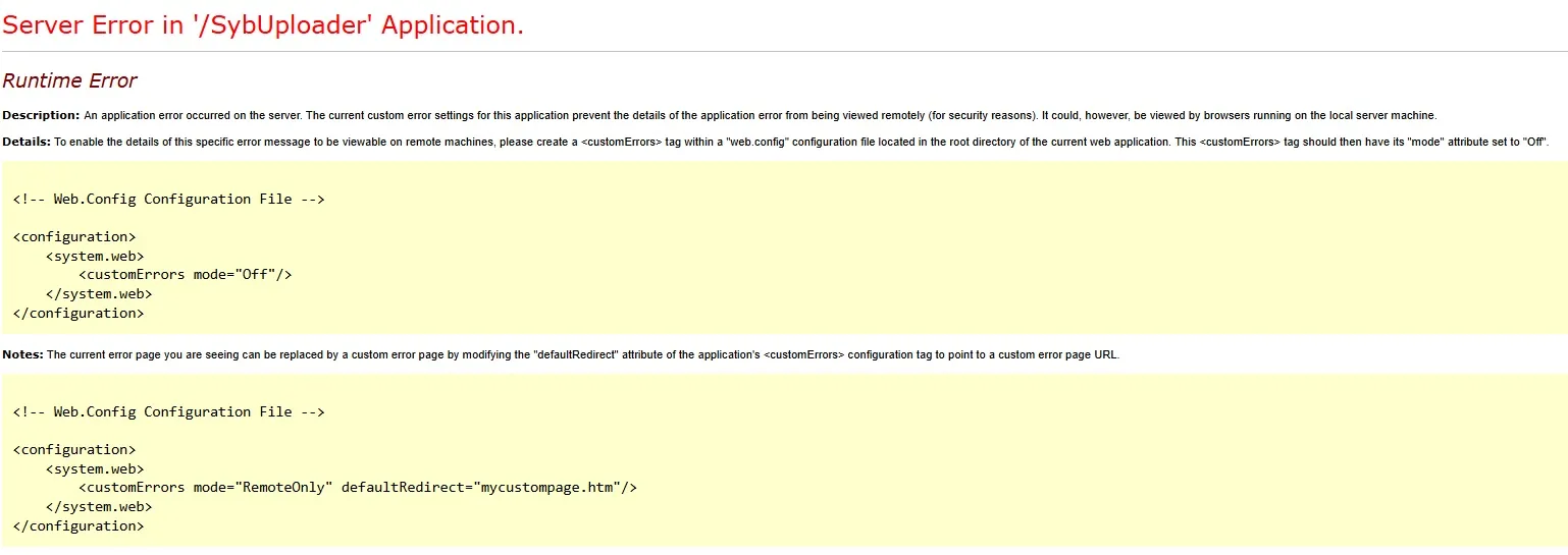 HB 2504 Portal Runtime Error