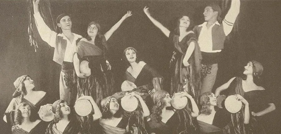 Pavely-Oukrainsky dancers in CIA auditorium circa 1930 