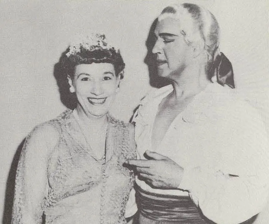 HPER Dean Dr. Anne Schley Duggan and Ted Shawn 