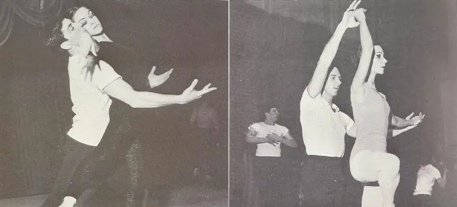 National Ballet warming up before their performance 