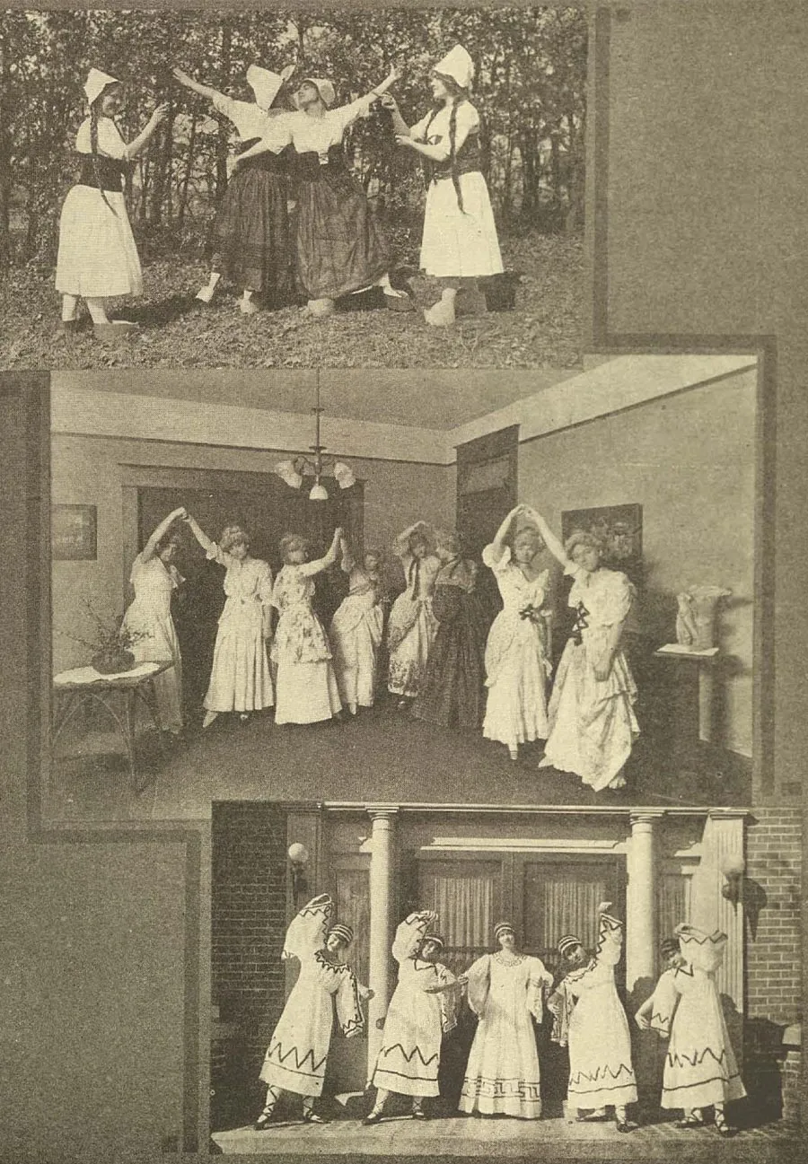 folk dancing from 1915  