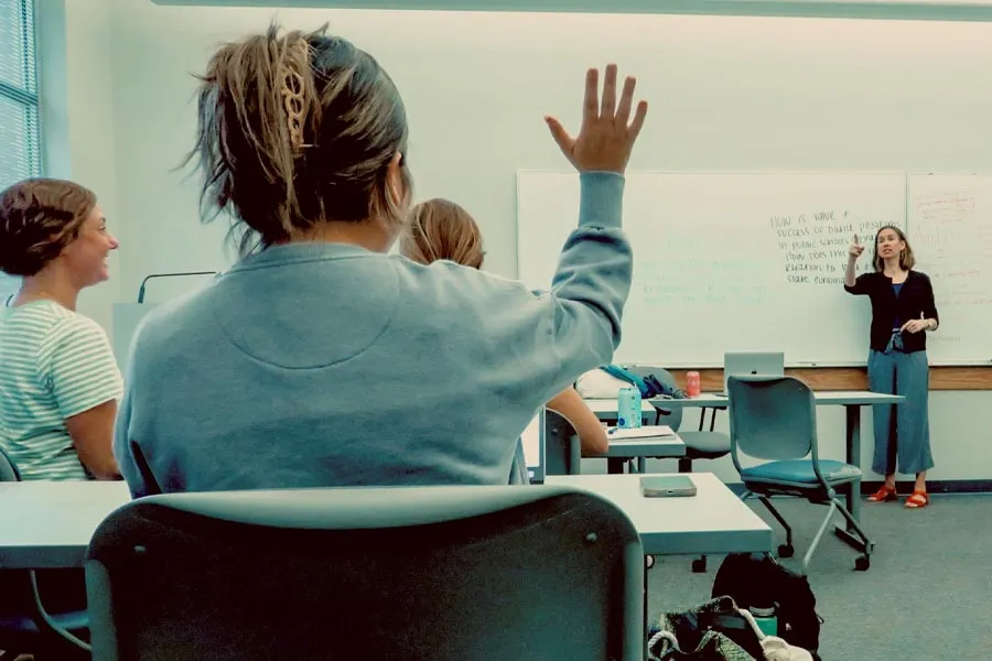 students in a classroom 