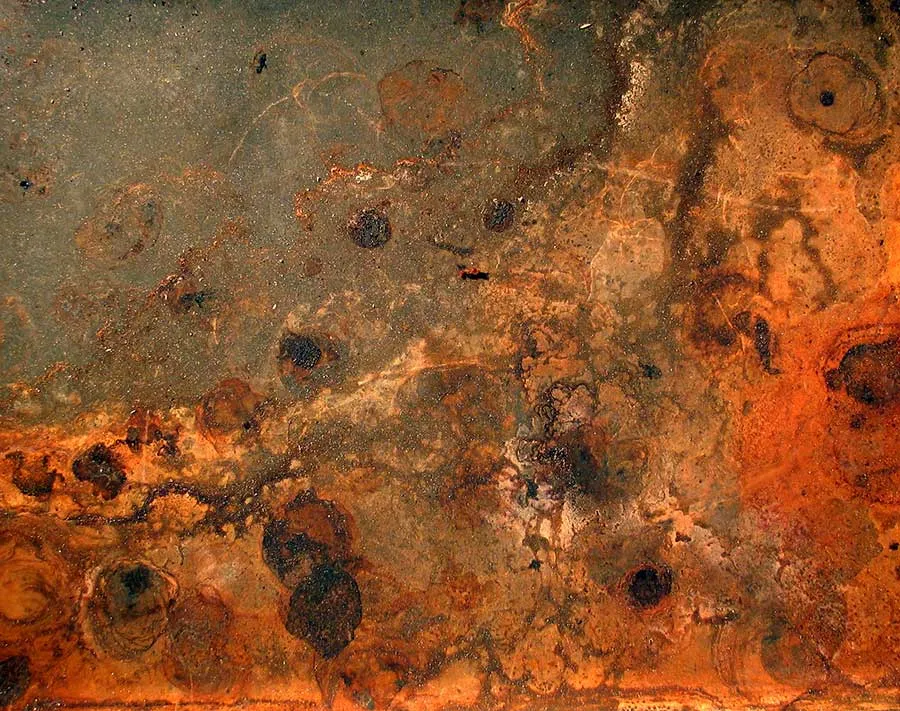 Rust on a sheet pan
