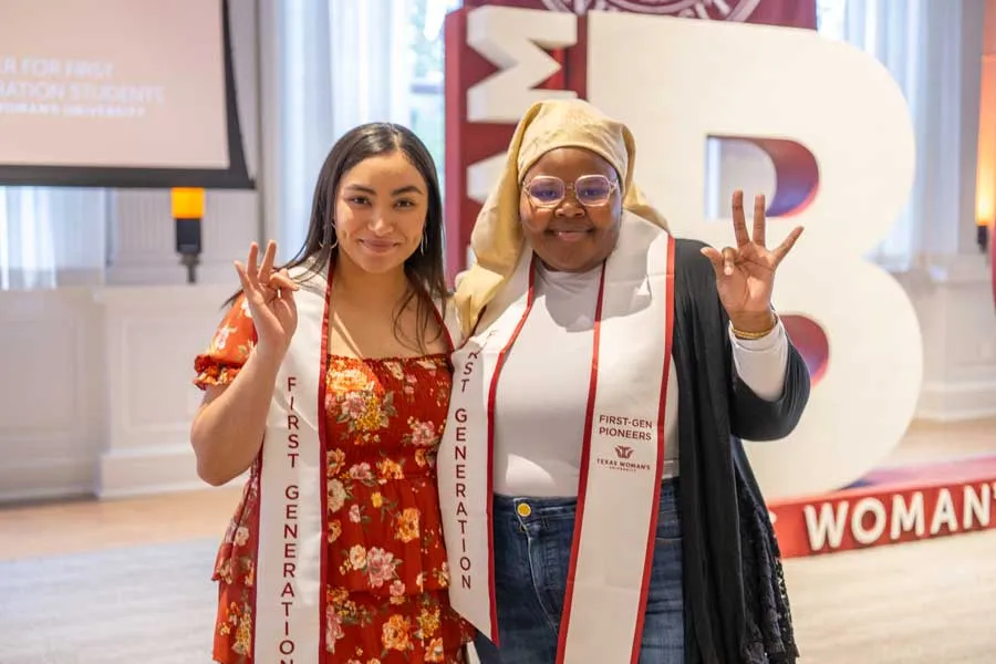 Two first-gen students at the 2024 reception