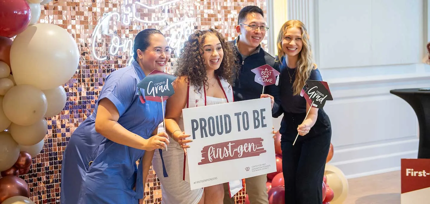 Students celebrating being a First-Gen Student