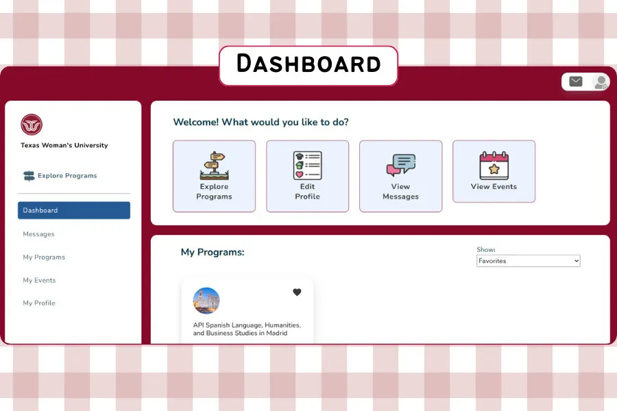 A screenshot of the EA Portal Dashboard