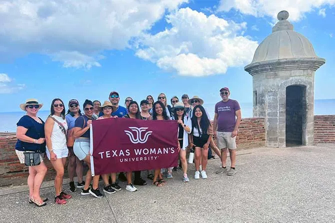TWU Students and Faculty abroad in Puerto Rico