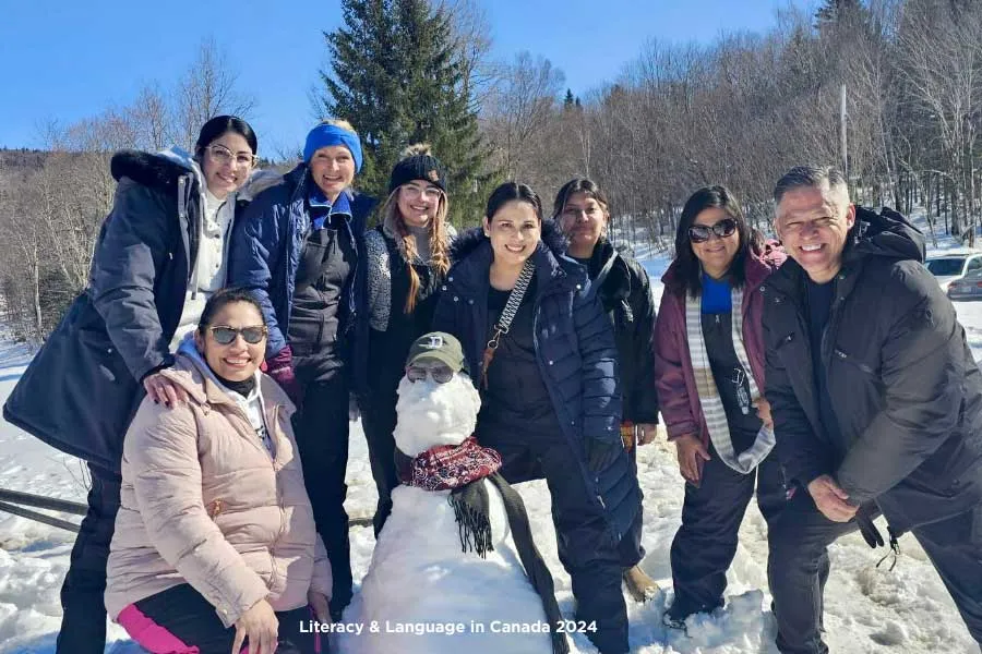 Literacy & Language in Canada 2024 building a TWU snowman