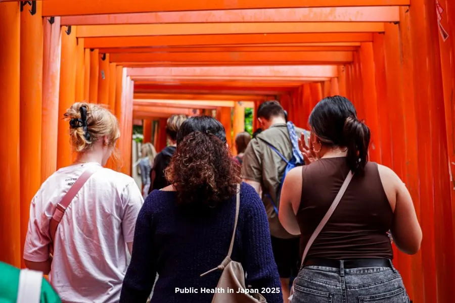 Public Health in Japan 2025 at Fushimi Inari Shrine in Kyoto, Japan