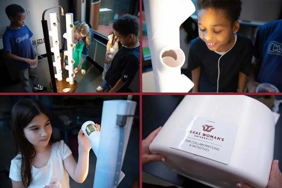 Denton ISD students learn from hydroponic garden donated by TWU