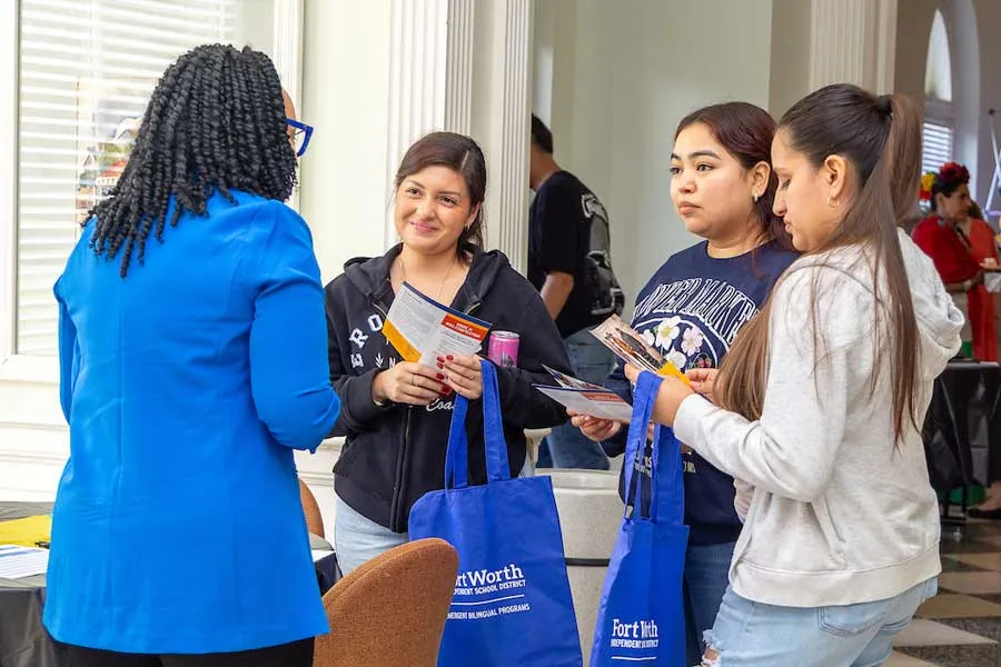 Students enjoy the festivities for TWU School of Education Week