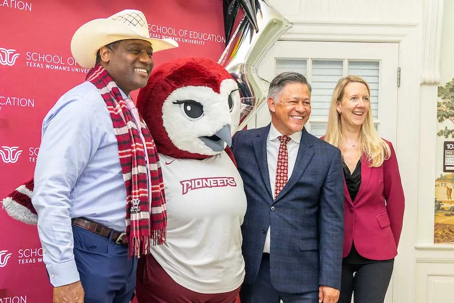 Mayor Gerard Hudspeth proclaims TWU School of Education Week