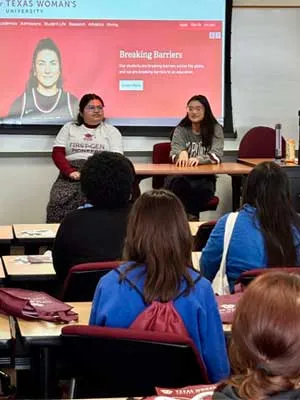 Teach Denton students visited TWU