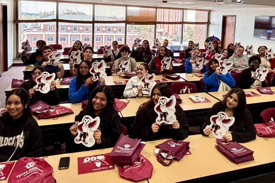 High school students from Denton ISD visited TWU