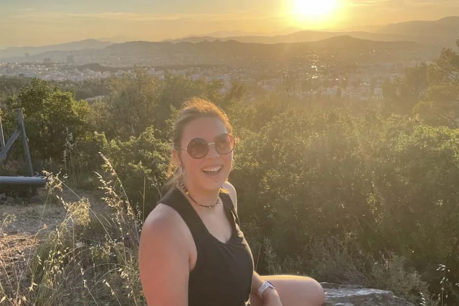 Riley-Grace Huggins in Greece