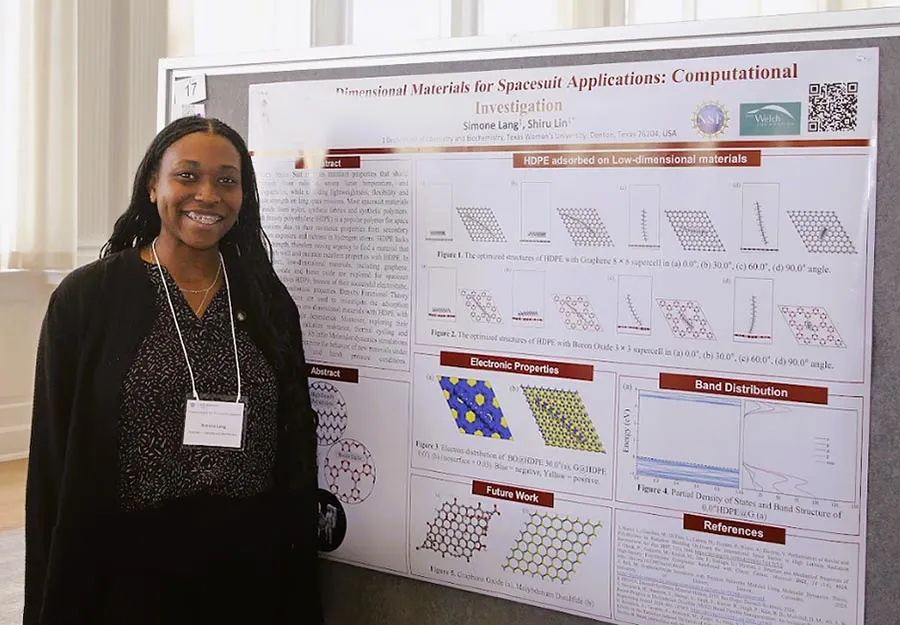 Simone Lang with her presentation