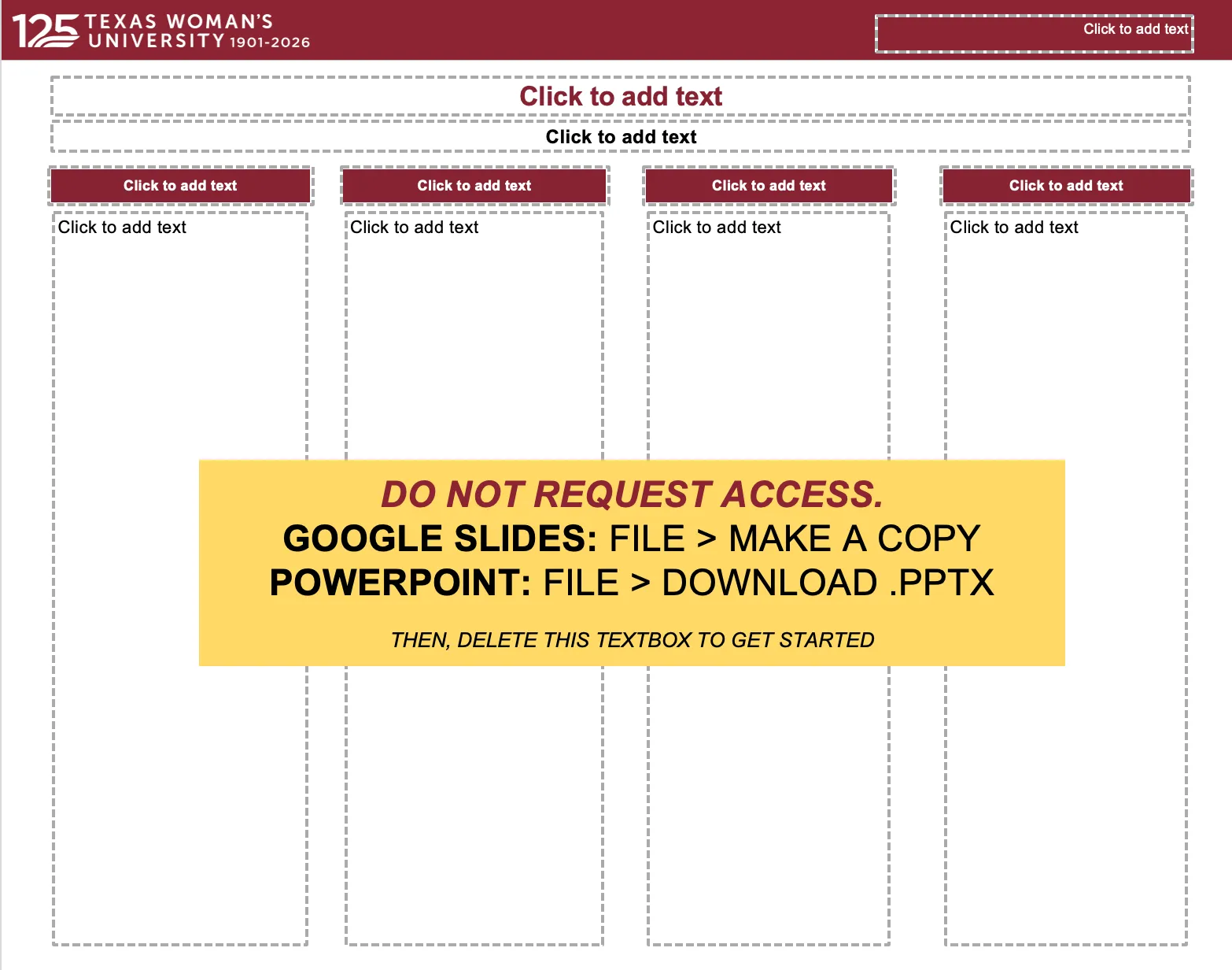 Screenshot of 125th Research Poster Classic