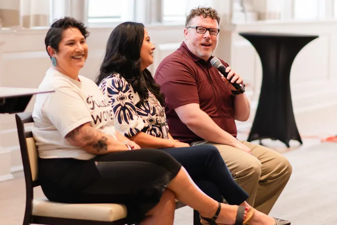 Speaker panel at an event