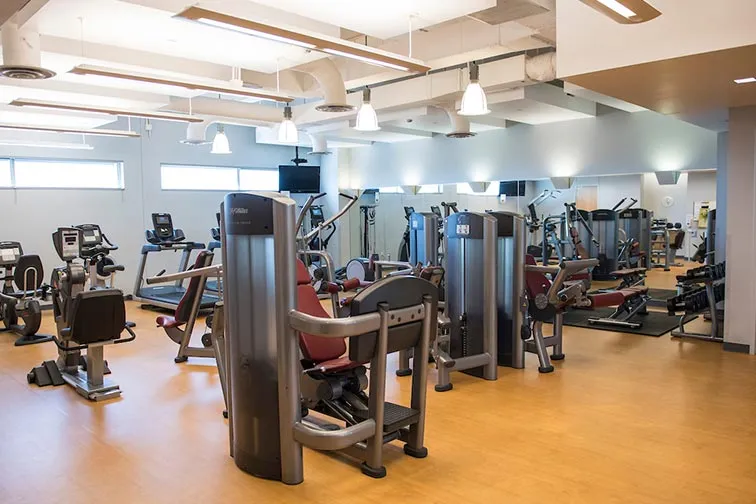 TWU Dallas fitness center equipment