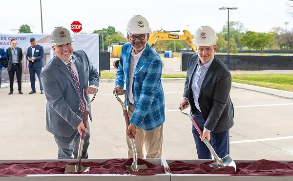 Health Sciences Center Denton Project Management Team (left to right, Rob Ramirez, Alex Thomas, Collin Ward)