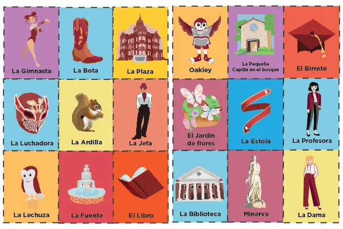 TWU themed and hand drawn Loteria cards