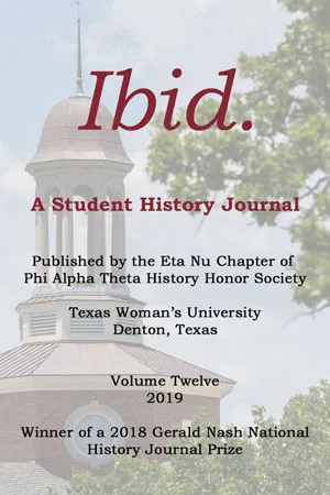 Ibid. A Student Journal. Volume 12, 2019.