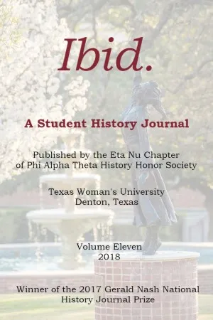 Ibid. A Student Journal. Volume 11, 2018