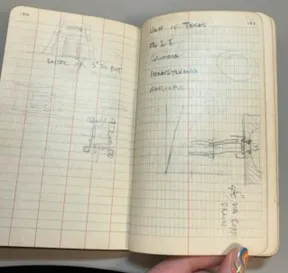 Chester E. Nagel’s diary. From the Texas Parks and Wildlife archives